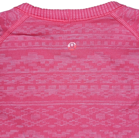 Lululemon Rest Less Pullover Heathered Electric Coral Size 4 - Picture 4 of 7